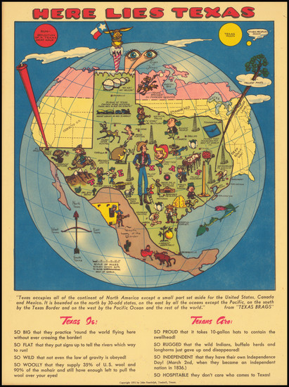 27-Texas and Pictorial Maps Map By John Randolph