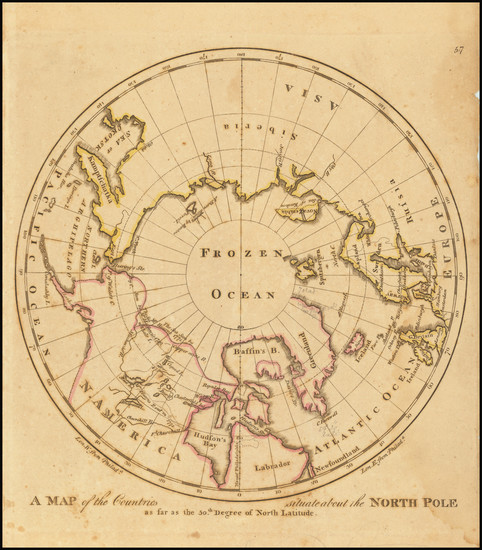 64-Polar Maps and Canada Map By Mathew Carey