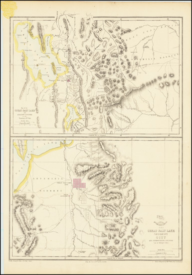 56-Utah and Utah Map By Edward Weller