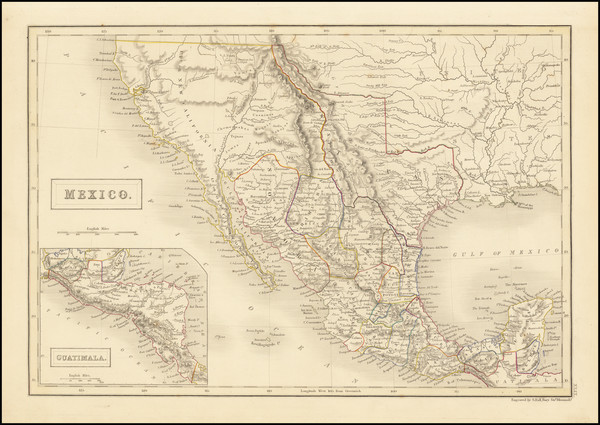 39-Texas, Southwest, Rocky Mountains and Mexico Map By Sidney Hall