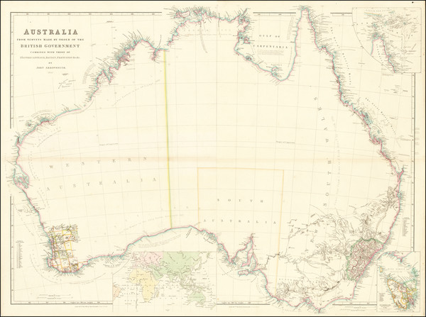 74-Australia Map By John Arrowsmith