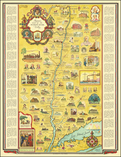 50-New York State and Pictorial Maps Map By George Annand