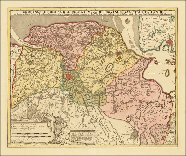 75-Netherlands Map By Peter Schenk / Nicolaes Visscher II