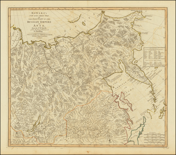 55-Russia in Asia Map By Carington Bowles  &  Jonathan Carver