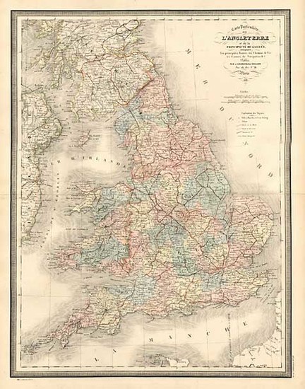 95-Europe and British Isles Map By J. Andriveau-Goujon