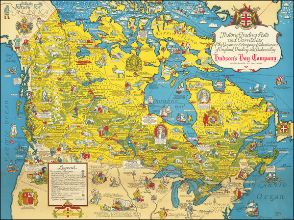 55-Pictorial Maps and Canada Map By Stanley Turner