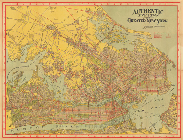 26-New York City Map By A. Humitsch