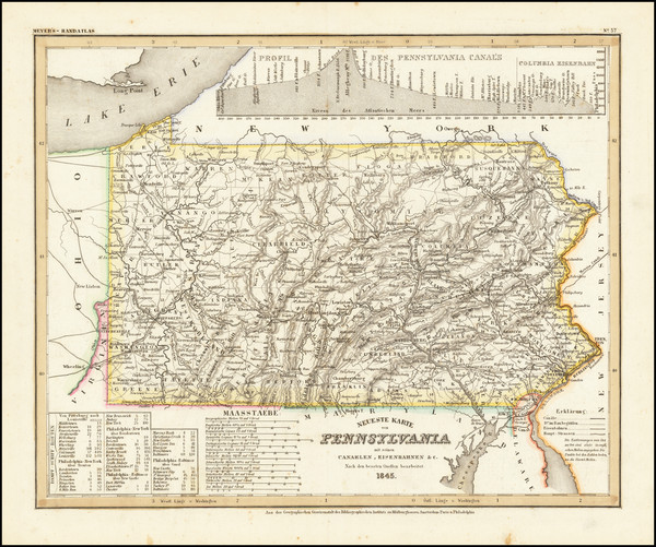 44-Pennsylvania Map By Joseph Meyer