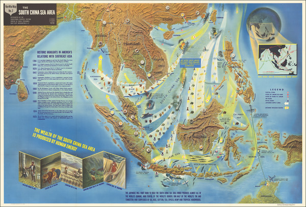 5-Southeast Asia and World War II Map By Educational Service Section / U.S. Navy