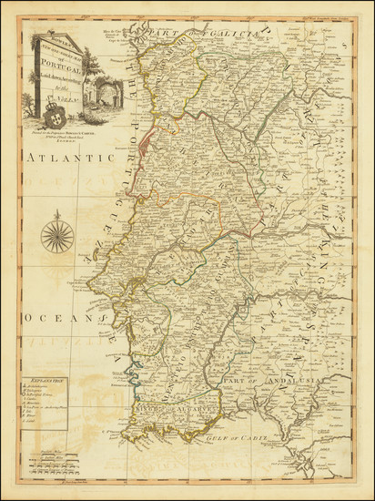 23-Portugal Map By Carington Bowles / Jonathan Carver