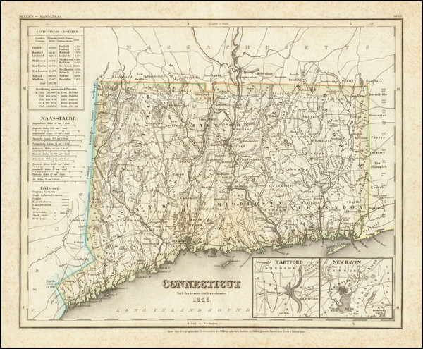 89-Connecticut Map By Joseph Meyer