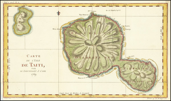 96-Other Pacific Islands Map By James Cook