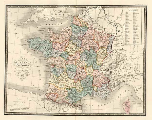 42-Europe and France Map By J. Andriveau-Goujon