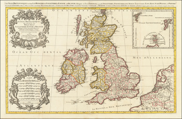 3-British Isles Map By Alexis-Hubert Jaillot