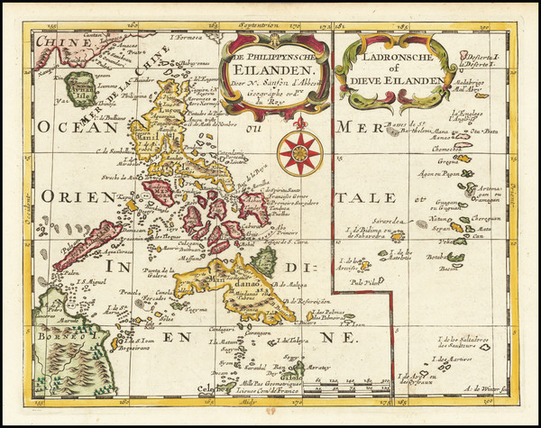 50-Philippines Map By Nicolas Sanson