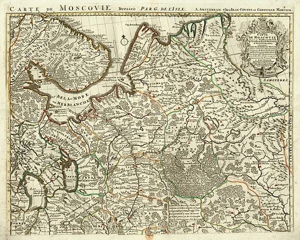 91-Europe and Russia Map By Johannes Covens  &  Cornelis Mortier