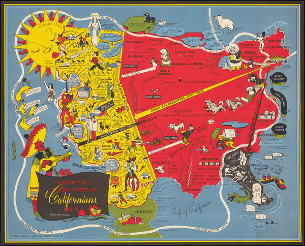 36-Pictorial Maps and California Map By Oren Arnold