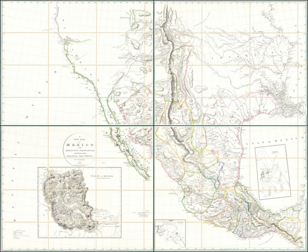 54-Texas, Plains, Southwest, Rocky Mountains, Mexico and California Map By Aaron Arrowsmith