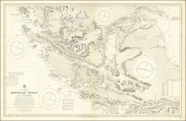 49-Argentina and Chile Map By British Admiralty