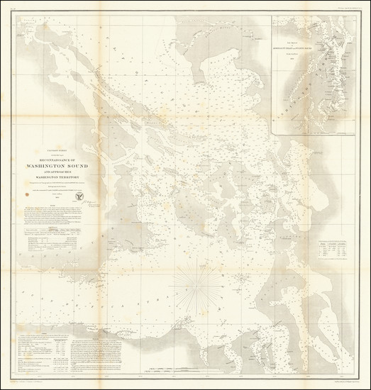 57-Washington Map By U.S. Coast Survey