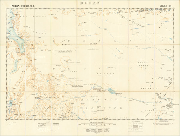 55-East Africa Map By Ordinance Survey Office