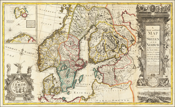 77-Scandinavia Map By Emanuel Bowen / George Willdey