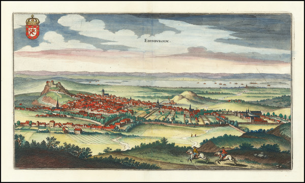 40-Scotland Map By Matthaus Merian