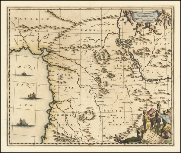 62-Middle East Map By Cornelis De Bruyn