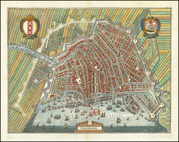 17-Netherlands Map By Matthaus Merian