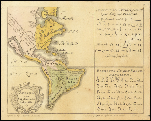 26-California as an Island and America Map By Homann Heirs / Gottfried Hensel