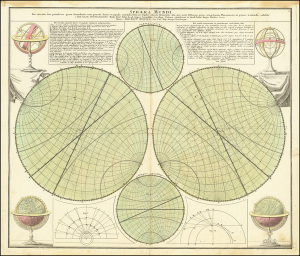 5-Celestial Maps Map By Johann Gabriele Doppelmayr