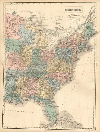 63-United States Map By Adam & Charles Black