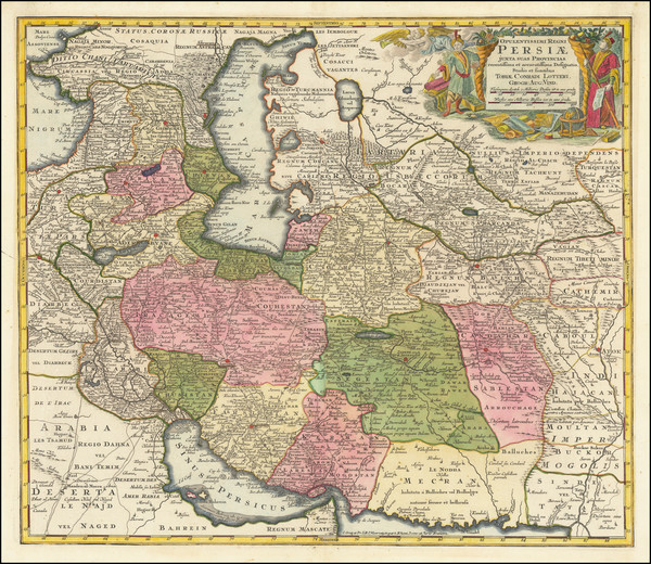 64-Central Asia & Caucasus, Middle East and Persia & Iraq Map By Tobias Conrad Lotter