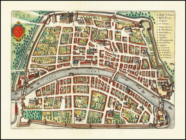 83-Other Italian Cities Map By Matthaus Merian