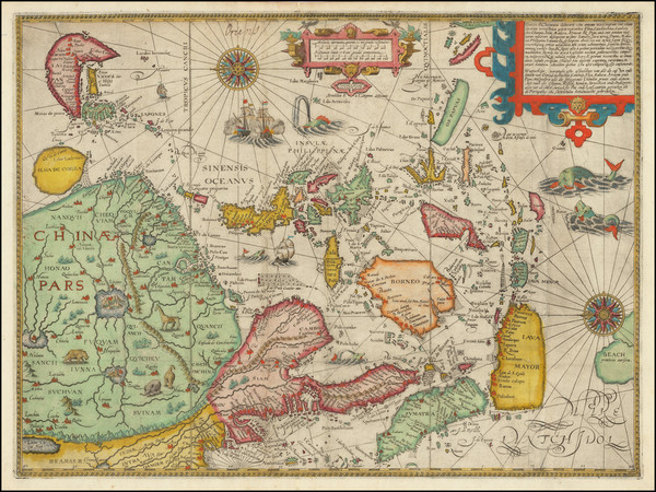 49-China, Japan, Korea, Southeast Asia, Philippines, Indonesia and Malaysia Map By Jan Huygen Van 