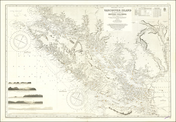 1-Pacific Northwest, Washington and Canada Map By British Admiralty