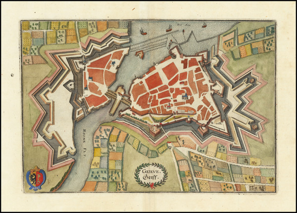 9-Switzerland Map By Matthaus Merian