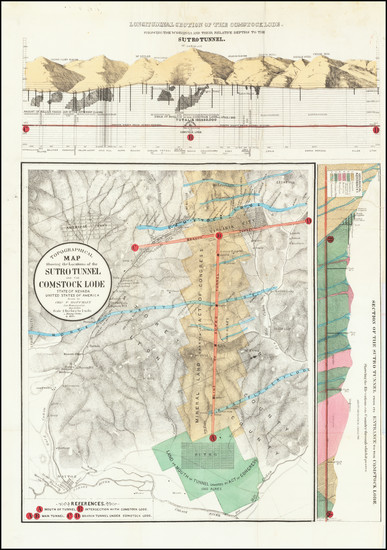 75-Nevada Map By Charles F. Hoffmann / Ferd. Mayer & Co.