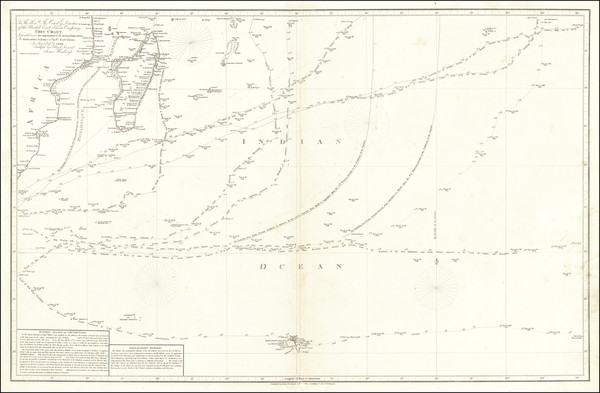 32-Indian Ocean and African Islands, including Madagascar Map By James Horsburgh