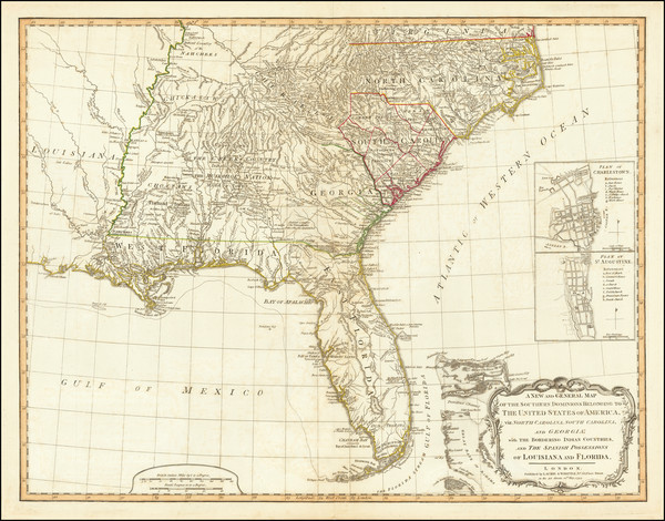 94-Florida, South and Southeast Map By Richard Holmes Laurie  &  James Whittle