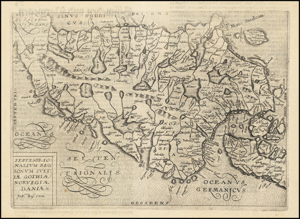 41-Scandinavia, Sweden and Norway Map By Janus Bussemacher