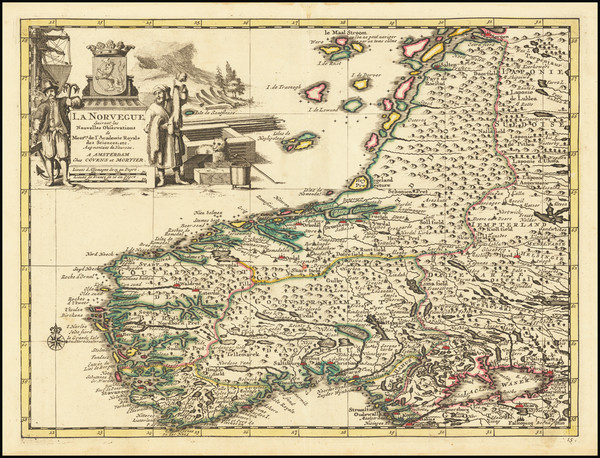 96-Norway Map By Covens & Mortier