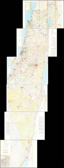 32-Holy Land Map By Survey of Israel