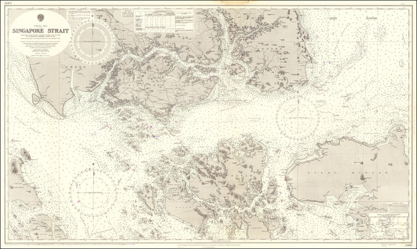 5-Singapore Map By British Admiralty