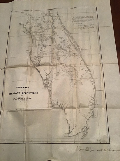 16-Florida Map By Thomas B. Linnard / Alexander Macomb