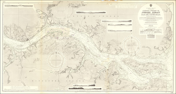 79-Singapore and Malaysia Map By British Admiralty