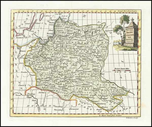 38-Poland and Baltic Countries Map By Thomas Kitchin