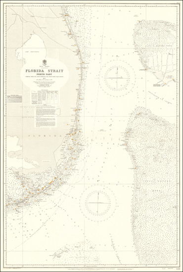 31-Florida and Bahamas Map By British Admiralty