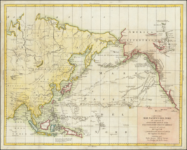 92-Alaska, Pacific and Russia in Asia Map By Antonio Zatta