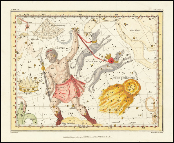 90-Celestial Maps Map By Alexander Jamieson